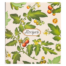 Load image into Gallery viewer, 3 Ring, 8.5x9.5 Recipe Binder, 4x6 Cards and Tabbed Dividers, Tomato Design