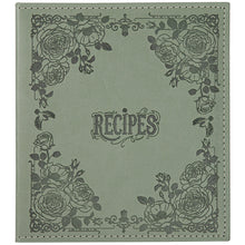 Load image into Gallery viewer, Recipe Book To Write In Your Own Recipes, 8.5x9.5 Recipe Ring Binder with PU faux leather cover, 4x6 Cards and Tabbed Dividers, Dark Green