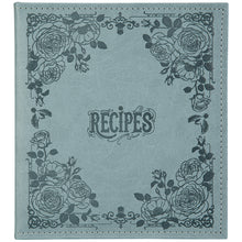 Load image into Gallery viewer, Recipe Book To Write In Your Own Recipes, 8.5x9.5 Recipe Ring Binder with PU faux leather cover, 4x6 Cards and Tabbed Dividers, Aquamarine