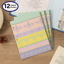 Load image into Gallery viewer, Recipe Book To Write In Your Own Recipes, 8.5x9.5 Recipe Ring Binder with PU faux leather cover, 4x6 Cards and Tabbed Dividers, Dark Blue