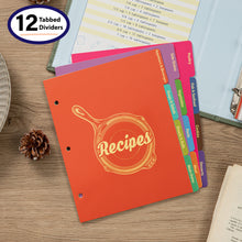 Load image into Gallery viewer, COFICE Recipe Binder Book with Plastic Sleeves Cards 3 Ring Small Cookbook Organizer, Dark Green