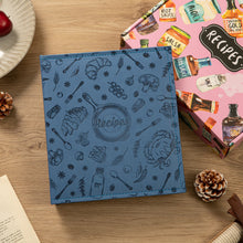 Load image into Gallery viewer, COFICE Recipe Binder Book with Plastic Sleeves Cards 3 Ring Small Cookbook Organizer, Dark Blue