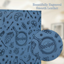Load image into Gallery viewer, COFICE Recipe Binder Book with Plastic Sleeves Cards 3 Ring Small Cookbook Organizer, Dark Blue