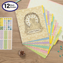 Load image into Gallery viewer, COFICE Budget Planner Binder and Monthly Bill Organizer (11.5" x 12" x 2.5") - Budget Book with Pocket Dividers for Bills and Invoices - Personal Expense Tracker for Financial Management (Pink)