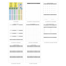 Load image into Gallery viewer, COFICE Budget Planner Binder and Monthly Bill Organizer (11.5" x 12" x 2.5") - Budget Book with Pocket Dividers for Bills and Invoices - Personal Expense Tracker for Financial Management (Green)