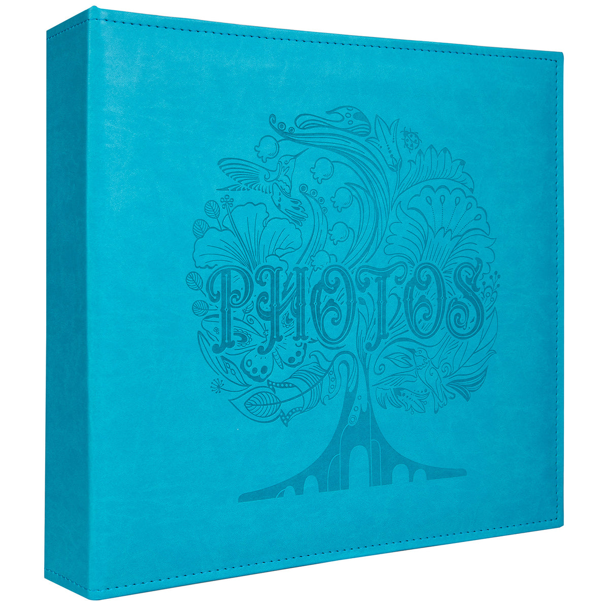 Photo Album 4x6 Faux Leather Cover Photo Books for 4x6 Pictures or Themed  Photo Collection and Art Portfolio - Blue/White
