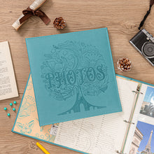 Load image into Gallery viewer, COFICE Photo Album 4x6 - 3 Ring Binder Large Picture Album Book with Index and Divider Sheets - Big Photobook with Acid-Free Pocket Sheets Holds up to 600 Photos - Elegant PU Leather Cover, Blue