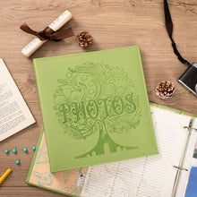 Load image into Gallery viewer, COFICE Photo Album 4x6 - 3 Ring Binder Large Picture Album Book with Index and Divider Sheets - Big Photobook with Acid-Free Pocket Sheets Holds up to 600 Photos - Elegant PU Leather Cover, Green