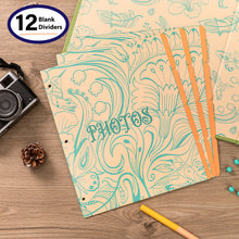 Load image into Gallery viewer, COFICE Photo Album 4x6 - 3 Ring Binder Large Picture Album Book with Index and Divider Sheets - Big Photobook with Acid-Free Pocket Sheets Holds up to 600 Photos - Elegant PU Leather Cover, Green