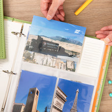 Load image into Gallery viewer, COFICE Photo Album 4x6 - 3 Ring Binder Large Picture Album Book with Index and Divider Sheets - Big Photobook with Acid-Free Pocket Sheets Holds up to 600 Photos - Elegant PU Leather Cover, Green