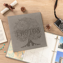 Load image into Gallery viewer, COFICE Photo Album 4x6 - 3 Ring Binder Large Picture Album Book with Index and Divider Sheets - Big Photobook with Acid-Free Pocket Sheets Holds up to 600 Photos - Elegant PU Leather Cover, Grey