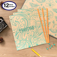 Load image into Gallery viewer, COFICE Photo Album 4x6 - 3 Ring Binder Large Picture Album Book with Index and Divider Sheets - Big Photobook with Acid-Free Pocket Sheets Holds up to 600 Photos - Elegant PU Leather Cover, Grey