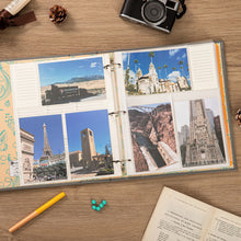 Load image into Gallery viewer, COFICE Photo Album 4x6 - 3 Ring Binder Large Picture Album Book with Index and Divider Sheets - Big Photobook with Acid-Free Pocket Sheets Holds up to 600 Photos - Elegant PU Leather Cover, Grey