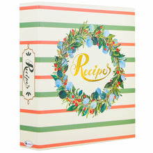 Load image into Gallery viewer, 8x9 Recipe Organizer Binder with Plastic Page Protectors, Garland Design