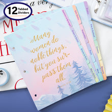 Load image into Gallery viewer, 8x9 Recipe Books to Write In Ring Binder, 4x6 Recipe Cards and Tabbed Dividers, Woman honor Design