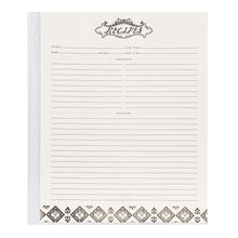 Load image into Gallery viewer, COFICE 50 Pack Recipe Paper for 8.5x11 Full Page 3 Ring Book Binder with Plastic Protectors (Tableware)