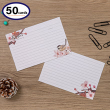 Load image into Gallery viewer, COFICE Recipe Cards 4x6 Inch, Cut Thicken Card Stock Double Sided Recipe Cards, 50-Pack (Flower)