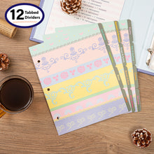 Load image into Gallery viewer, COFICE Recipe Book To Write In Your Own Recipes, 8.5x9.5 Recipe Ring Binder with PU faux leather cover, 4x6 Cards and Tabbed Dividers,Purple