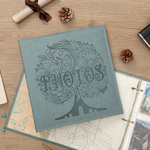 Load image into Gallery viewer, COFICE Photo Album 4x6 - 3 Ring Binder Large Picture Album Book with Index and Divider Sheets - Big Photobook with Acid-Free Pocket Sheets Holds up to 600 Photos - Elegant PU Leather Cover, Aquamarine
