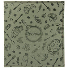 Load image into Gallery viewer, COFICE Recipe Binder Book with Plastic Sleeves Cards 3 Ring Small Cookbook Organizer, Dark Green
