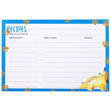 Load image into Gallery viewer, 4x6 Inch, Cut Thicken Card Stock Double Sided Recipe Cards, 50-Pack (Dog)
