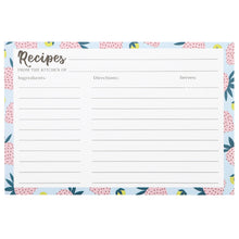 Load image into Gallery viewer, 4x6 Inch, Cut Thicken Card Stock Double Sided Recipe Cards, 50-Pack (Bless Kitchen)
