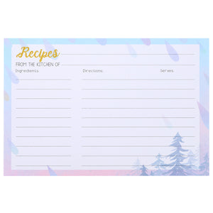 4x6 Inch, Cut Thicken Card Stock Double Sided Recipe Cards, 50-Pack (Woman Honor)