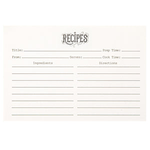COFICE Recipe Cards 4x6, 60 Count Blank Double Sided Thicken Beige Card Stock (4x6)